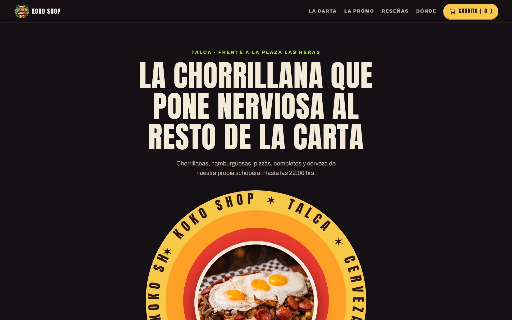 Koko Shop — portada real del sitio
